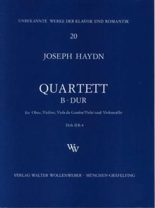 Quartett B-Dur Hob 2 : B4 - Oboe Violine Viola da gamba Cello - HAYDN