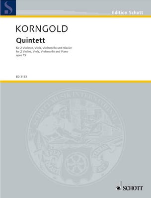 Quintett op. 15 - Partitur + Stimmen KORNGOLD Partition Quintettes