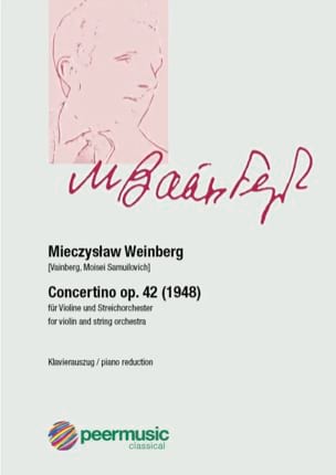 Concertino op. 42 Mieczyslaw Weinberg Partition Violon