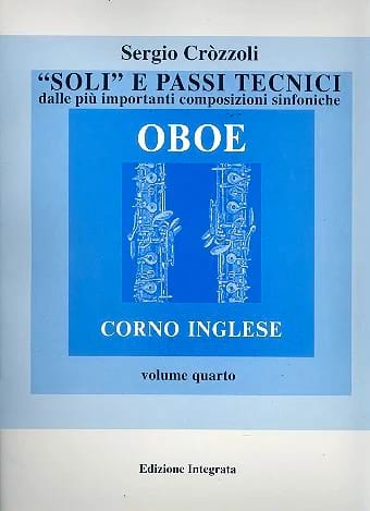Soli e Passi Tecnici Volume 4 Sergio Crozzoli Partition Hautbois