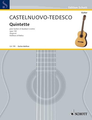 Feuillez l'ouvrage Quintette op. 143 - Parties séparées - Mario Castelnuovo-Tedesco