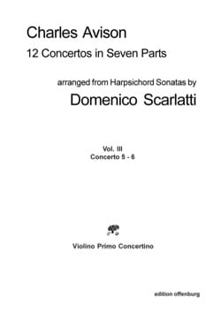 12 Concertos in Seven Parts vol 3 concertos 5 & 6 - Parts