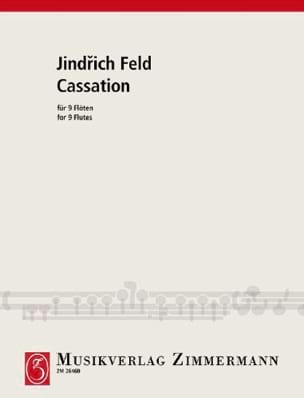 Cassation für neun Flöten Jindrich Feld Partition Flûte traversière