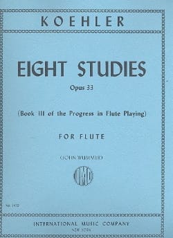8 Studie op. 33 - Book 3 Ernesto KÖHLER Partition Flûte traversière