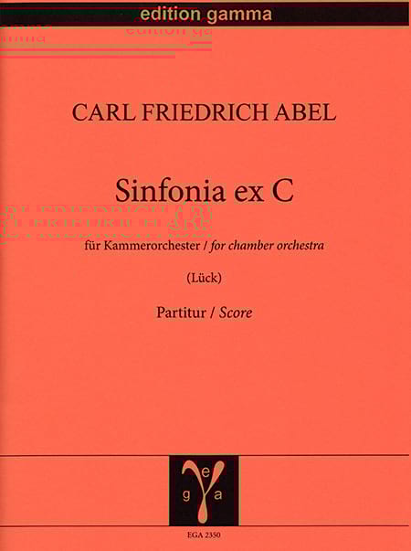 Sinfonia ex C Carl Friedrich Abel Partition Grand format