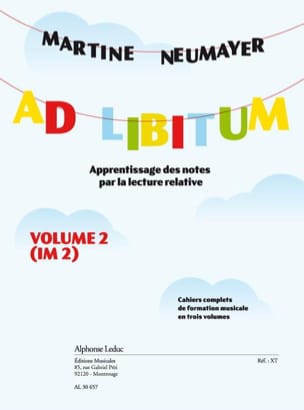 Ad Libitum - Volume 2 Martine Neumayer Partition Solfèges