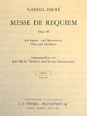 Messe de Requiem D-Moll Op. 48 - FAURÉ - Partition
