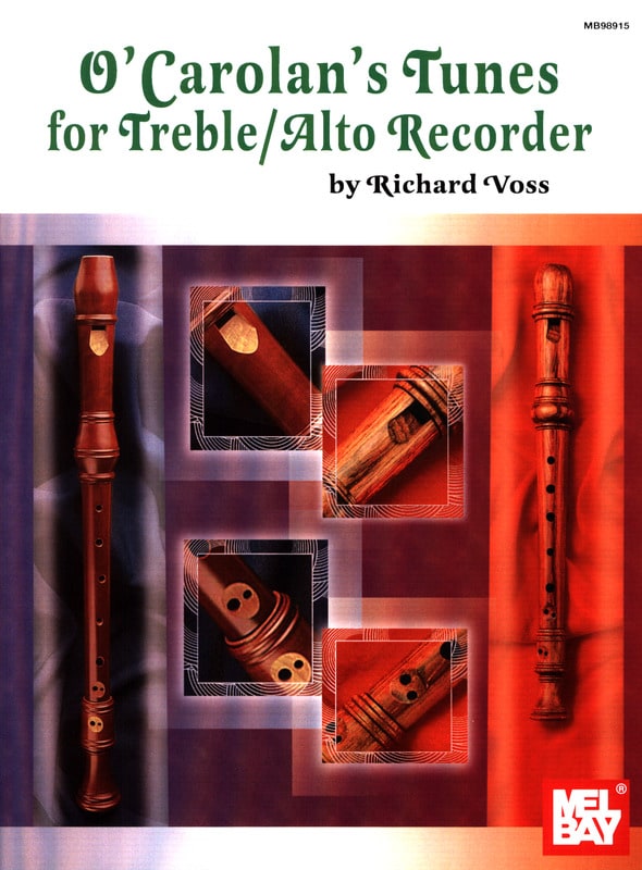 O'Carolan's Tunes For Treble/Alto Recorder Voss Richard Partition