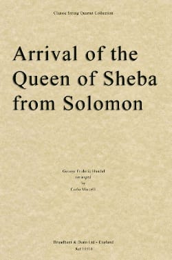 Arrival of the Queen of Sheba - String quartet - HAENDEL - Partition