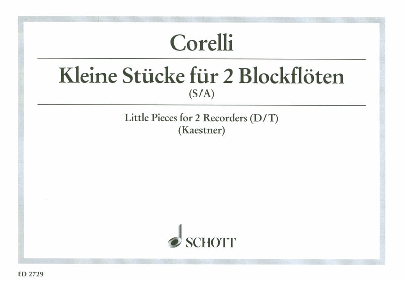 Kleine Stücke CORELLI Partition
