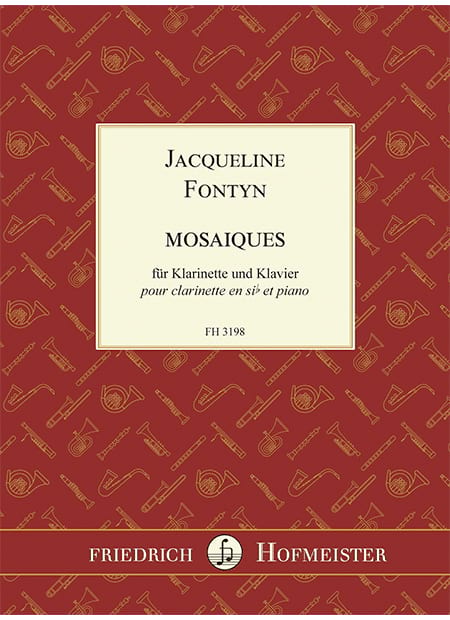 Mosaiques Jacqueline Fontyn Partition Clarinette