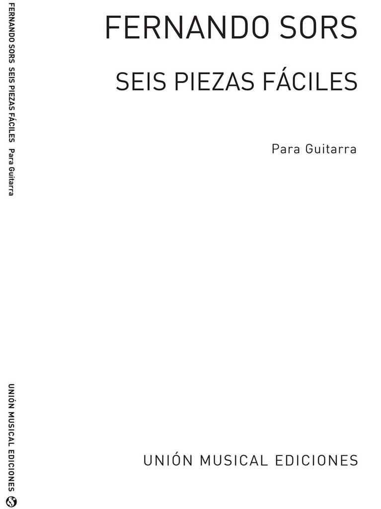 6 Piezas faciles SOR Partition Guitare