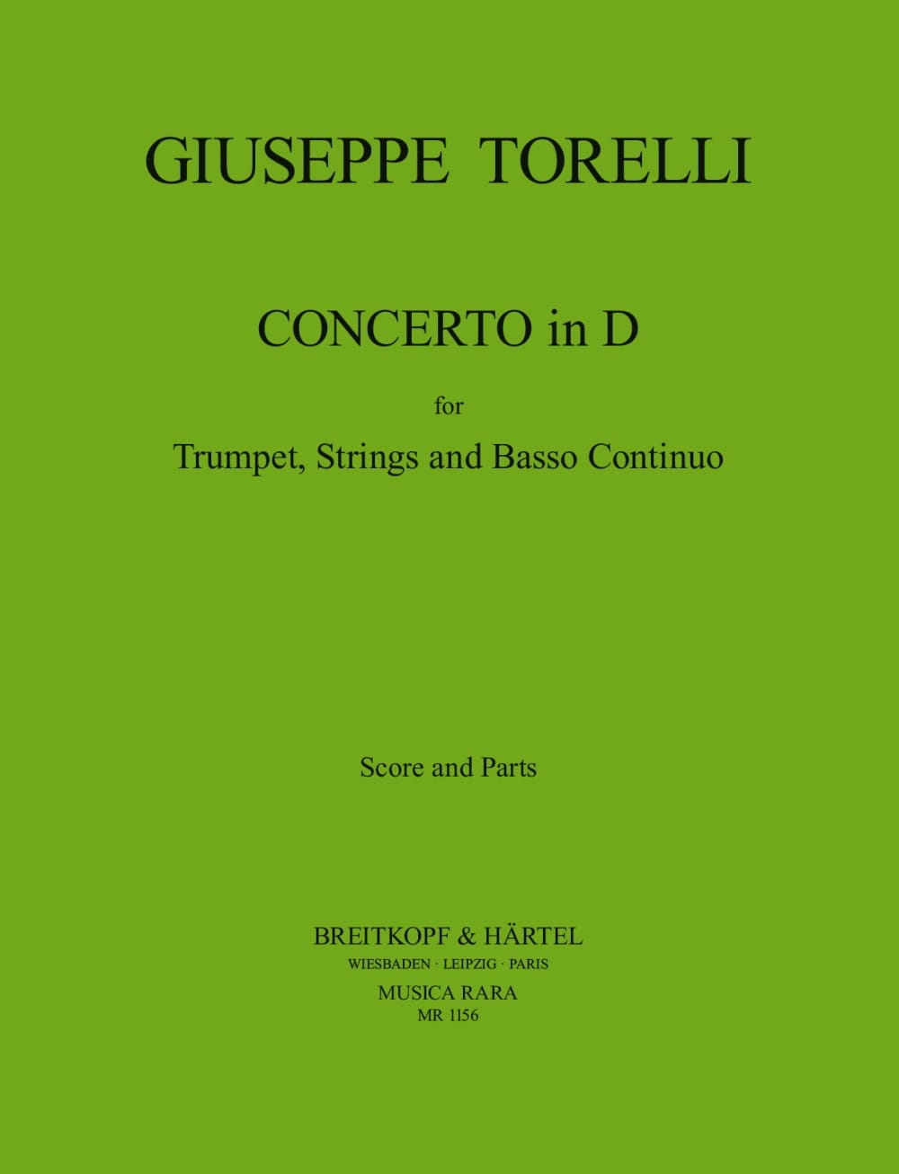 Concerto In D - Partitur + Stimmen TORELLI Partition