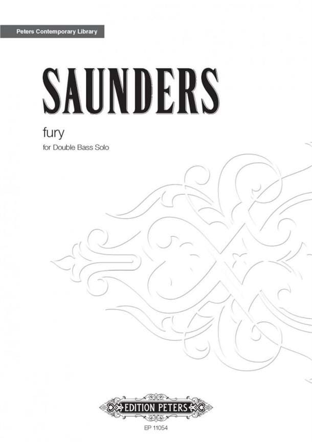 Fury (double bass solo) Rebecca Saunders Partition