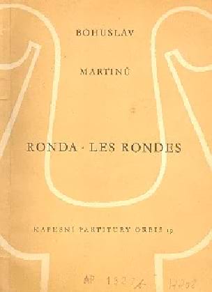 Les rondes - Score MARTINU Partition Petit format