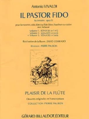 Il Pastor Fido op. 13 - Volume 3 - Flûte Bc - VIVALDI - Partition