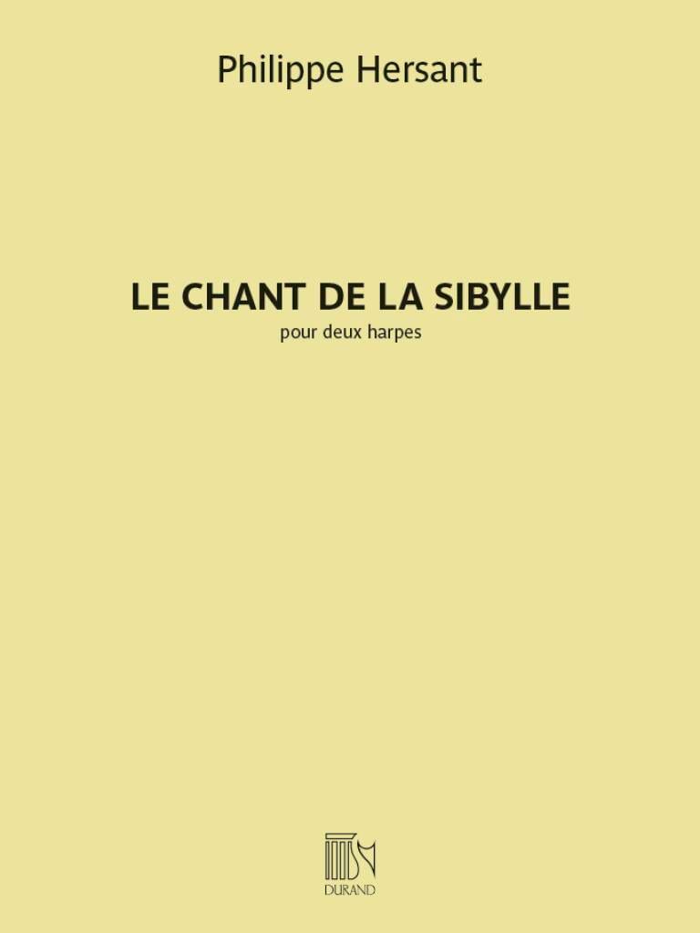 Le Chant de la Sibylle Philippe Hersant Partition Harpe