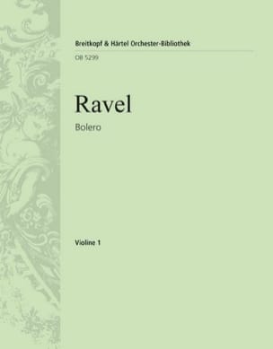 Boléro RAVEL Partition MATÉRIELS D'ORCHESTRE