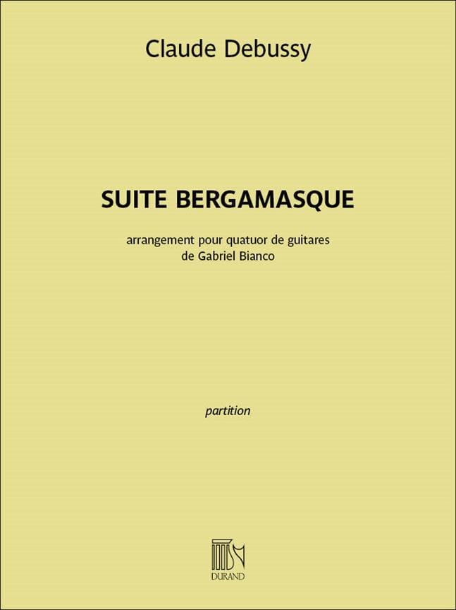 Suite Bergamasque DEBUSSY Partition Grand format
