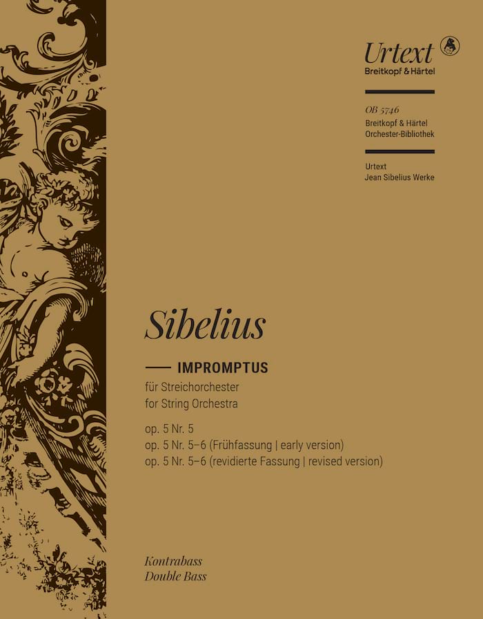 Impromptus op. 5/5, Op. 5/6 - Contrebasse - SIBELIUS - Partition