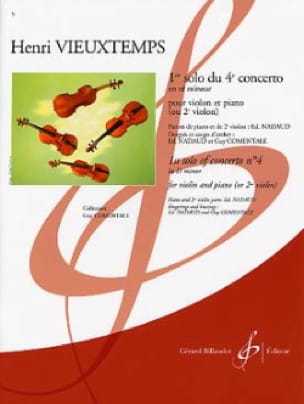 1er Solo du 4ème Concerto En Ré Min. VIEUXTEMPS Partition Violon