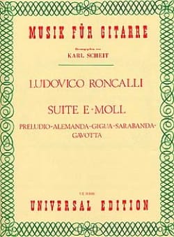 Suite Nr. 1 e-moll Lodovico Roncalli Partition Guitare