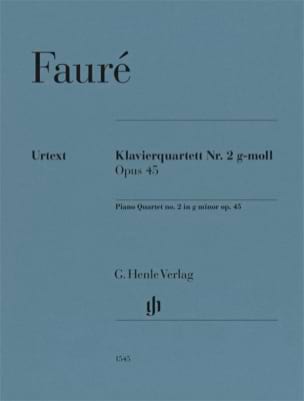 Quatuor avec piano n° 2, opus 45 FAURÉ Partition Quatuors