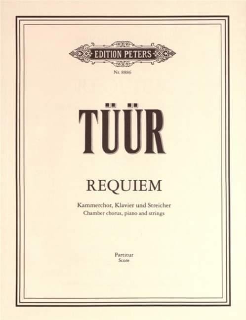 Requiem - Partitur Erkki-Sven Tüür Partition Grand format