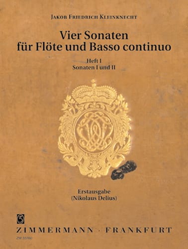 4 Sonaten - Bd. 1 - Flöte und Bc - Jakob Friedrich Kleinknecht