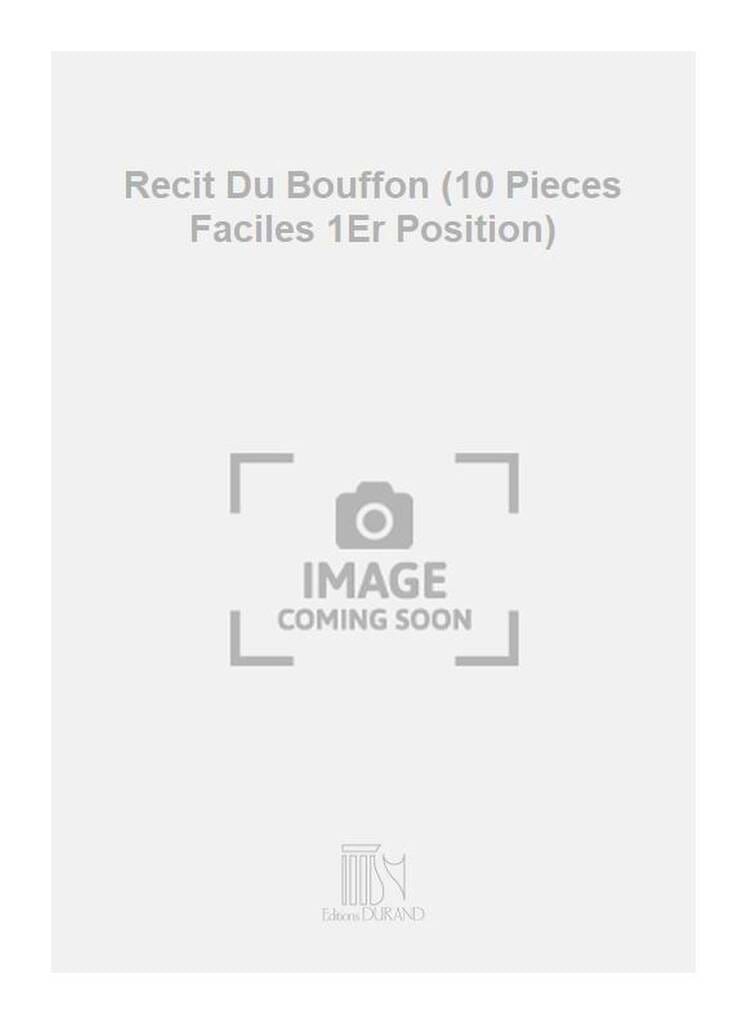 Récit du Bouffon Jospeh Strimer Partition Violoncelle