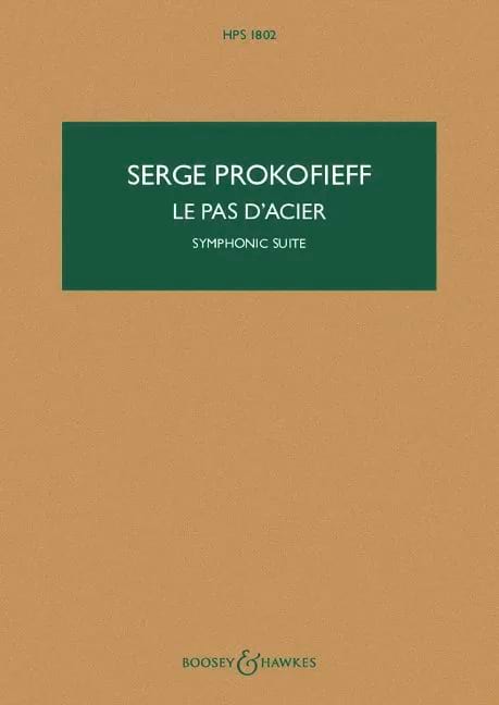 Le Pas d'Acier - Conducteur PROKOFIEV Partition Grand format