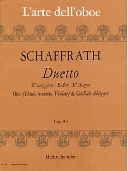 Duetto B-Dur - Oboe Cembalo obbl. - Christoph Schaffrath - Partition