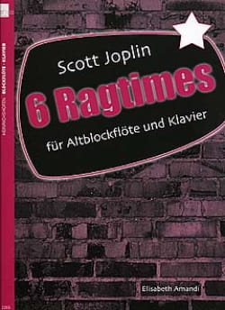 6 Ragtimes Joplin Scott / Amandi Elisabeth Partition Flûte à bec