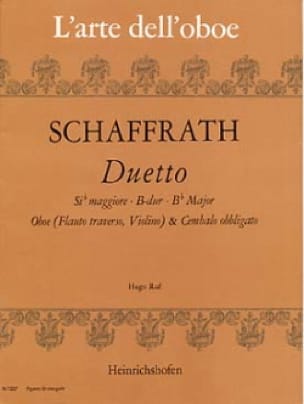 Duetto B-Dur - Oboe Cembalo obbl. - Christoph Schaffrath - Partition