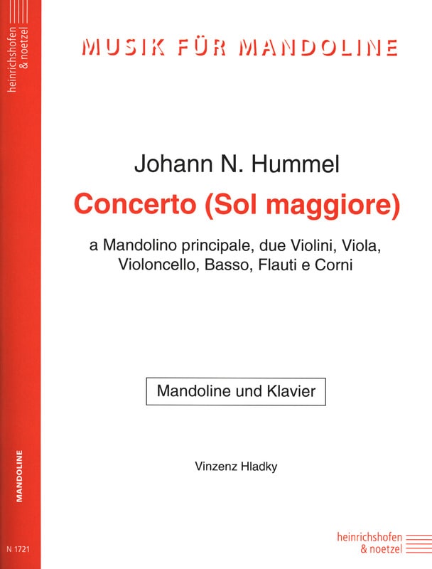 Concerto Sol Maggiore (G-Dur) - Nepomuk Hummel Johann - Partition
