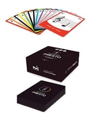 Jeu de cartes musical Tempo Presto Tempo presto Partition