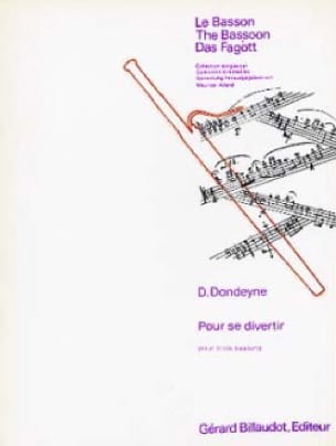 Pour se Divertir Desire Dondeyne Partition Basson