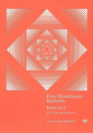 Kyrie in d MENDELSSOHN Partition Grand format