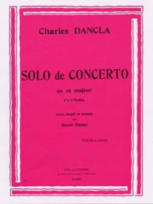 Solo de concerto en Ré Majeur DANCLA Partition Violon