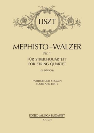 Mephisto-Valse N° 1 - Quatuor à Cordes LISZT Partition Quatuors