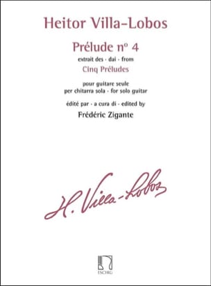 Prélude N° 4 - Guitare VILLA-LOBOS Partition Guitare