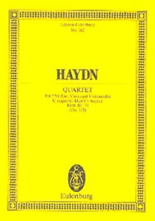 Streich-Quartett C-Dur op. 3 n° 2 HAYDN Partition Petit format