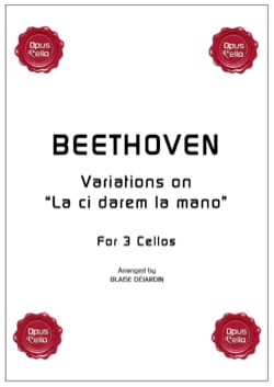Variations sur La ci darem la mano BEETHOVEN Partition Violoncelle