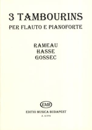 3 Tambourins - Flûte et Piano Partition Flûte traversière