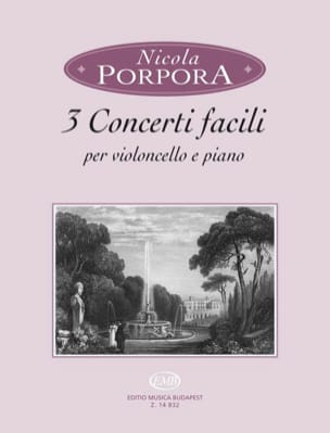 3 Concerti facili Nicola Antonio Porpora Partition Violoncelle