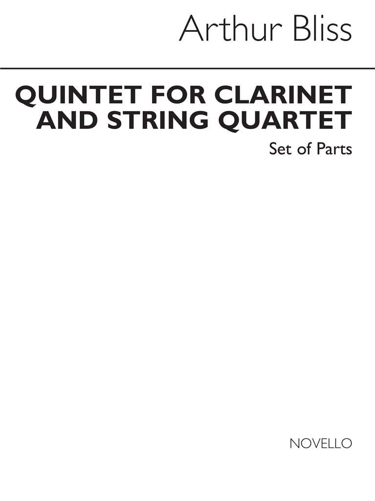 Quintette - Clarinet string quartet - Parts - Arthur Bliss - Partition
