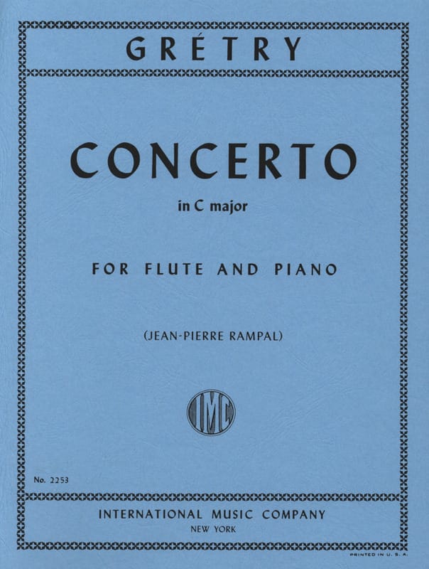 Concerto En Do Maj. - Flûte et Piano - André Ernest Modeste Grétry