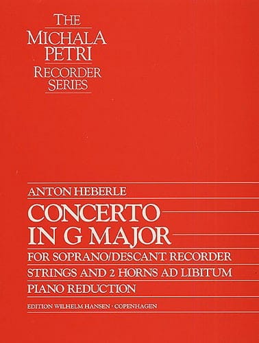 Concerto En Sol Majeur Anton Heberle Partition