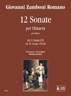 12 Sonate per Chitarra - Vol 1 n° 1-6 - Giovanni Zamboni - Partition