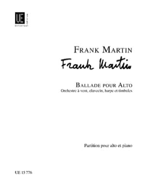 Ballade pour alto Frank Martin Partition Alto